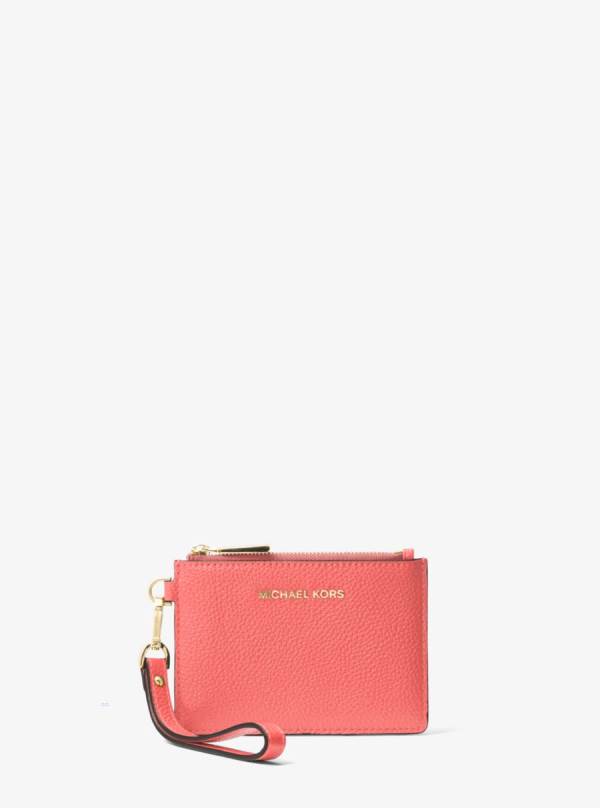 Damske Penazenky Michael Kors Leather Coin Purse Ruzove Nachový - Doplnky Michael Kors Slevy | MLRPQ-1973